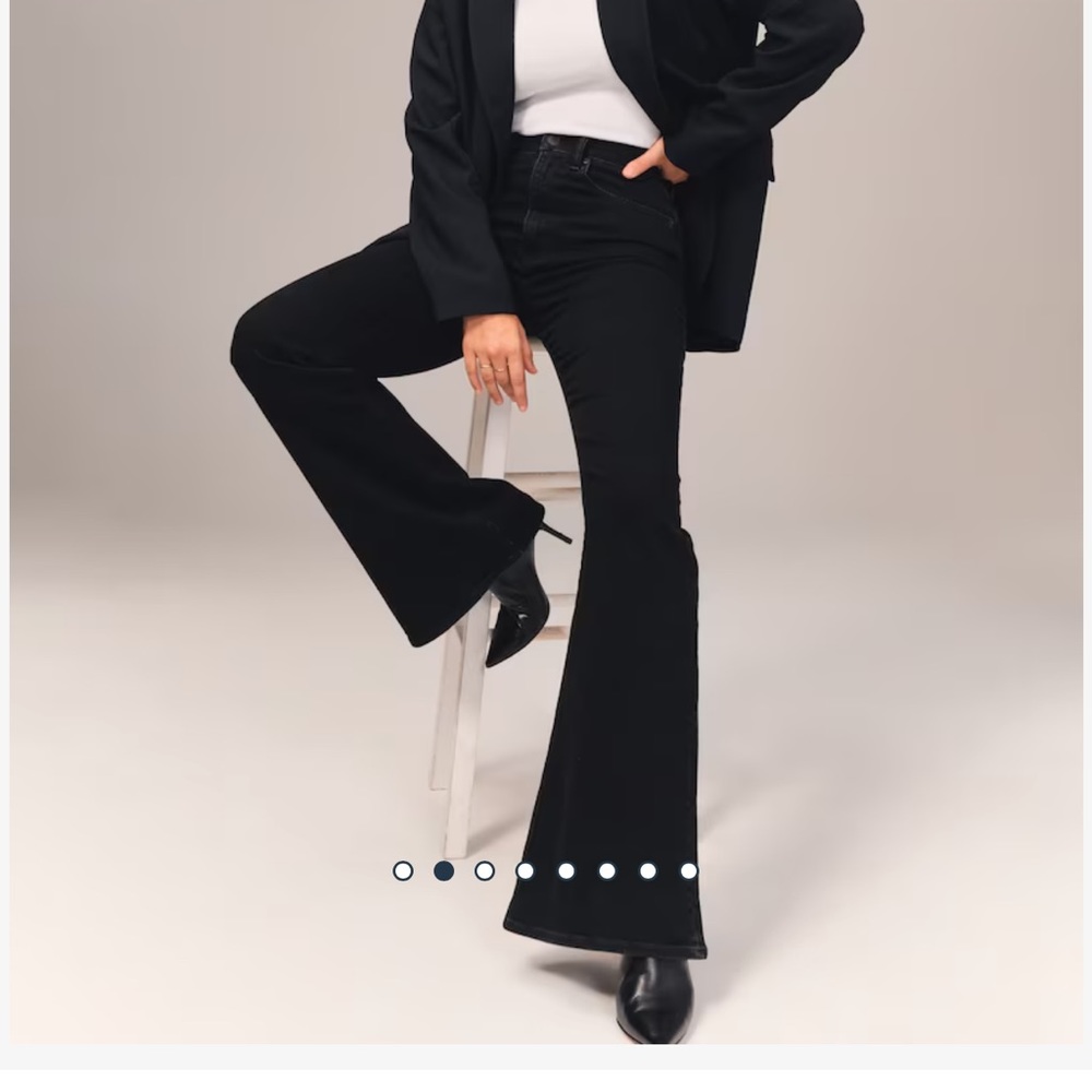Curve love extra high waist flare Abercrombie